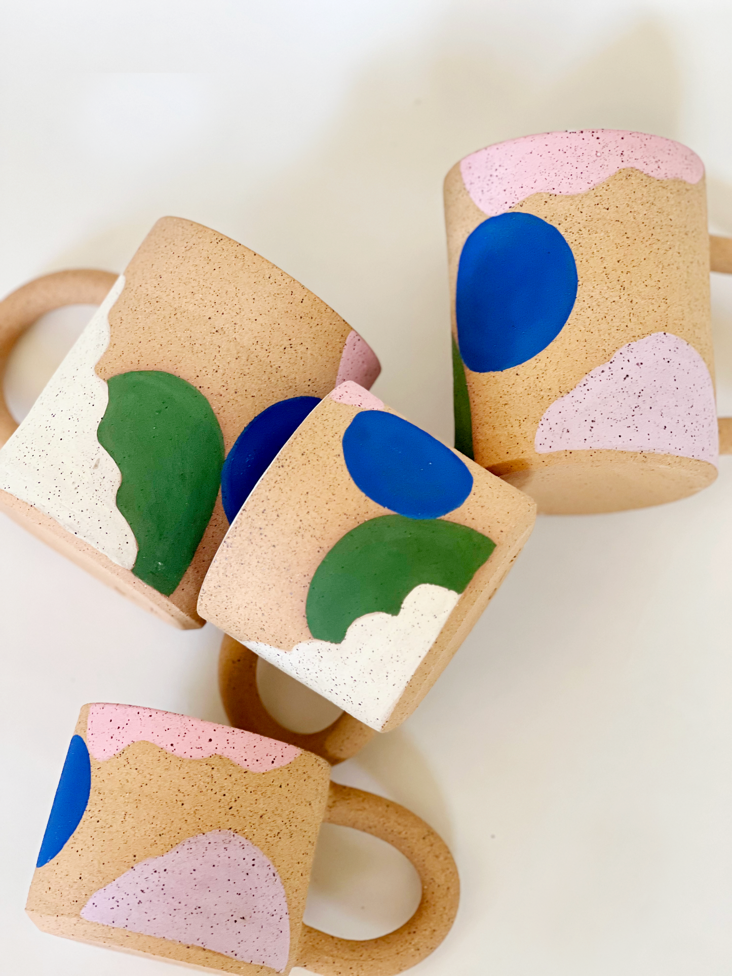 Small Rock Landscape Speckled Handmade and Handpainted Ceramics Mug