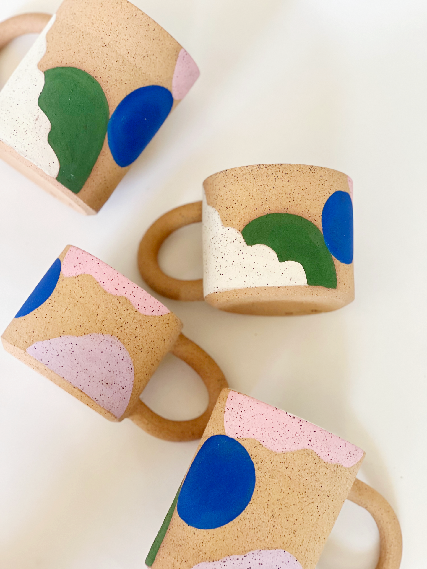 Small Rock Landscape Speckled Handmade and Handpainted Ceramics Mug