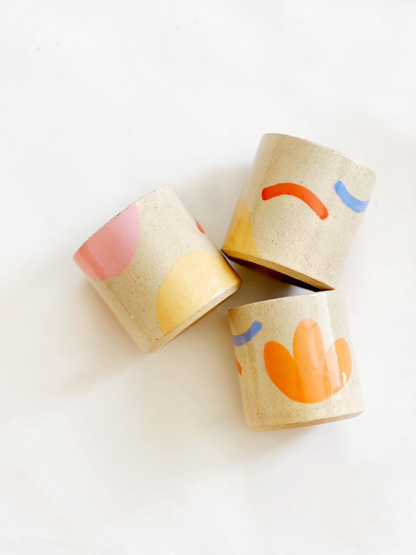 Bright Desert Hand Painted Sand Cup