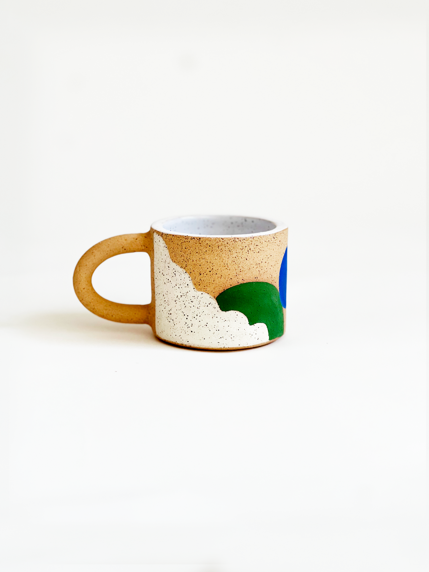 Small Rock Landscape Speckled Handmade and Handpainted Ceramics Mug
