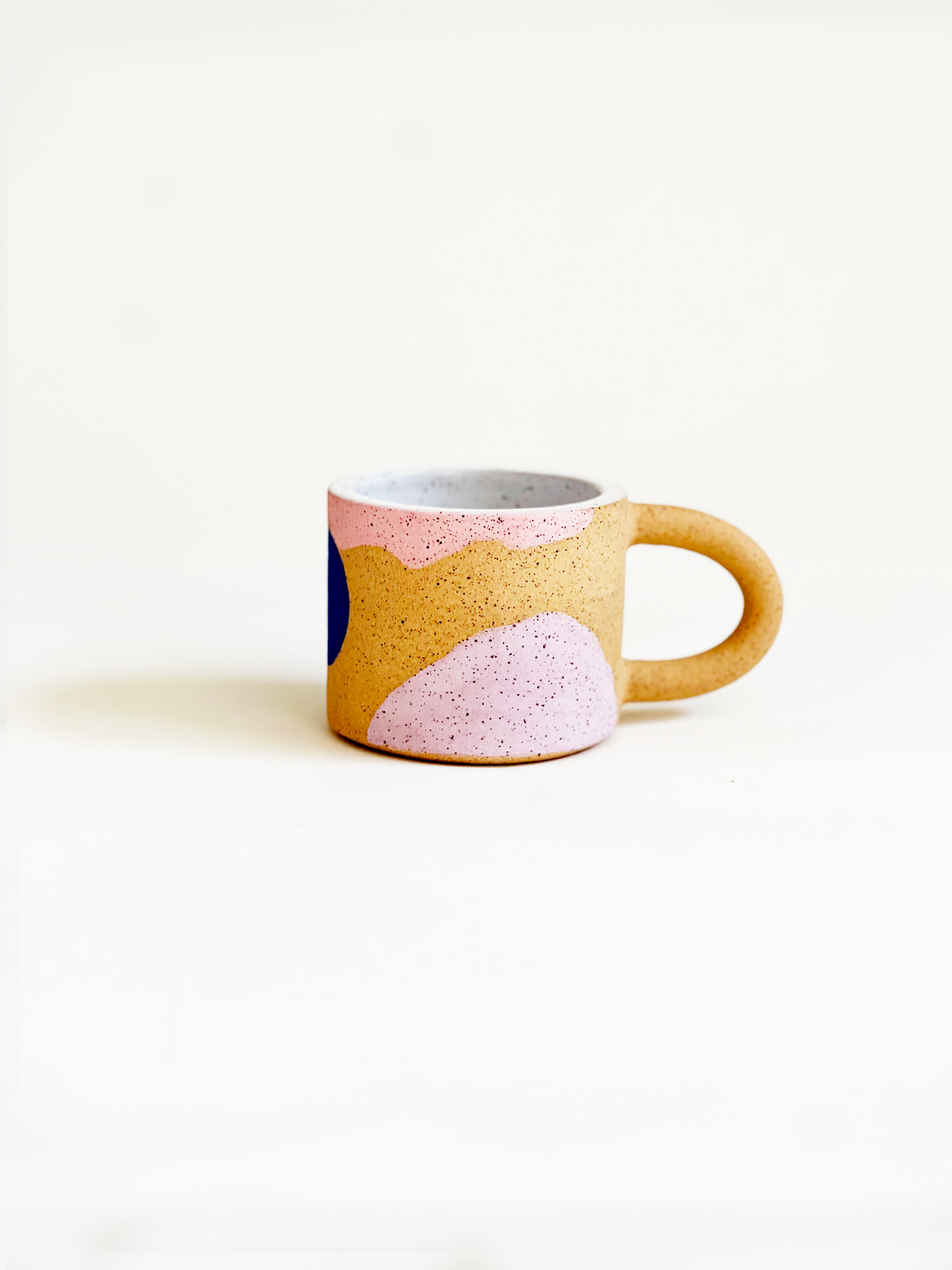 Small Rock Landscape Speckled Handmade and Handpainted Ceramics Mug