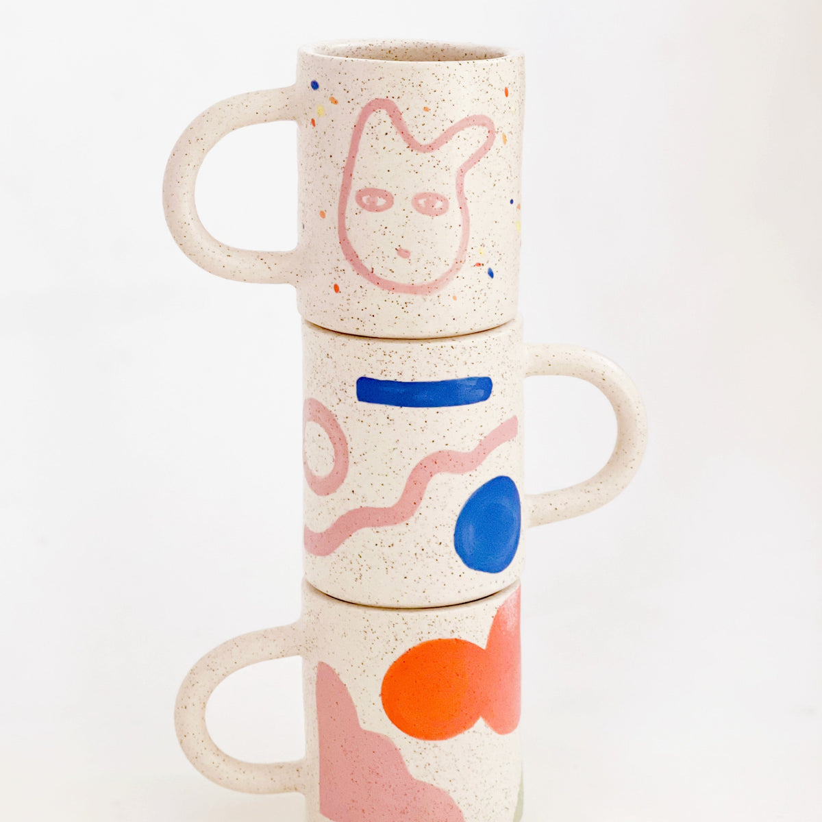 Small Hand-Painted Mug – O-M Ceramic