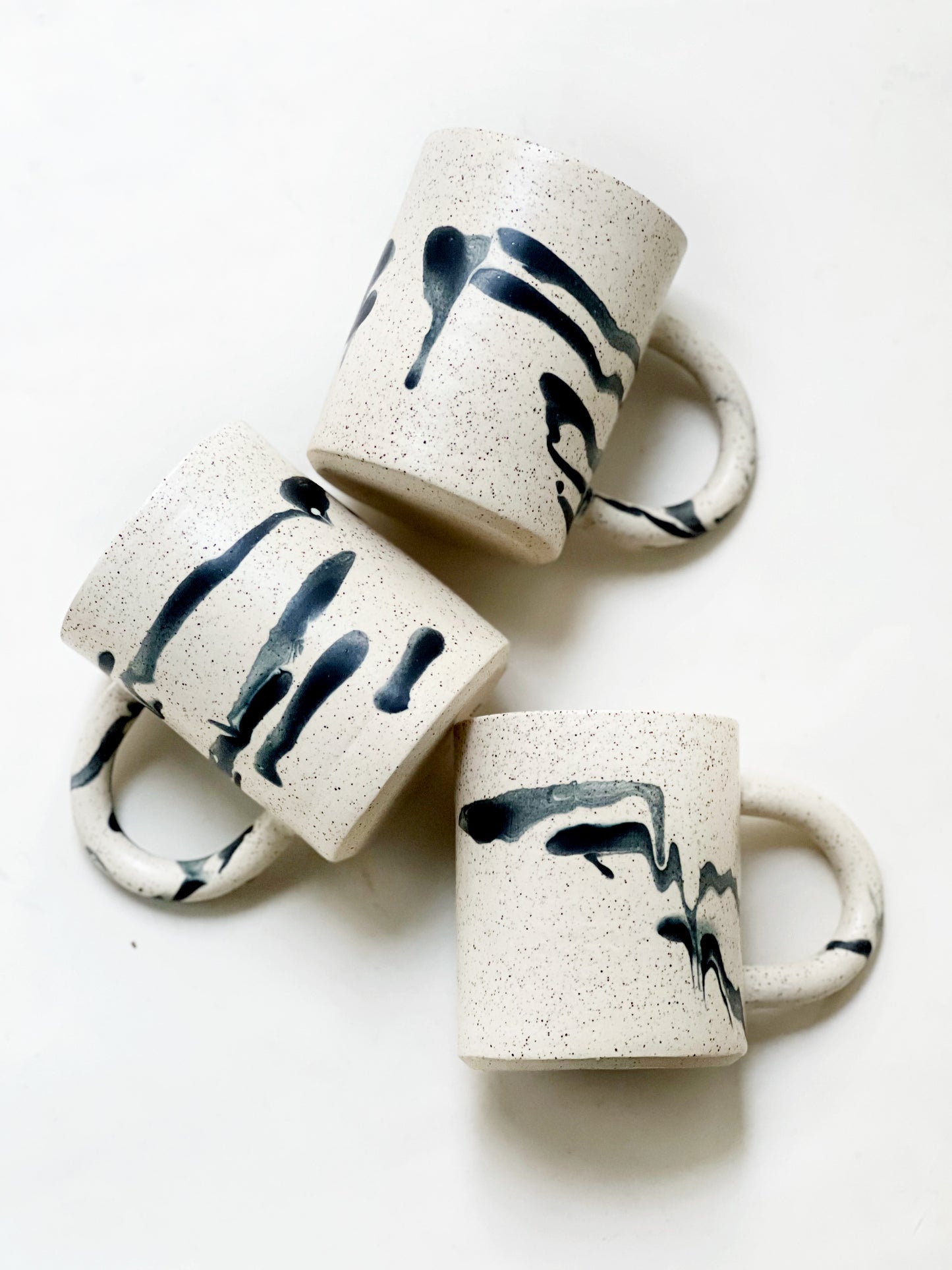 Large Matte Soft Clouds Handmade Ceramics Mug