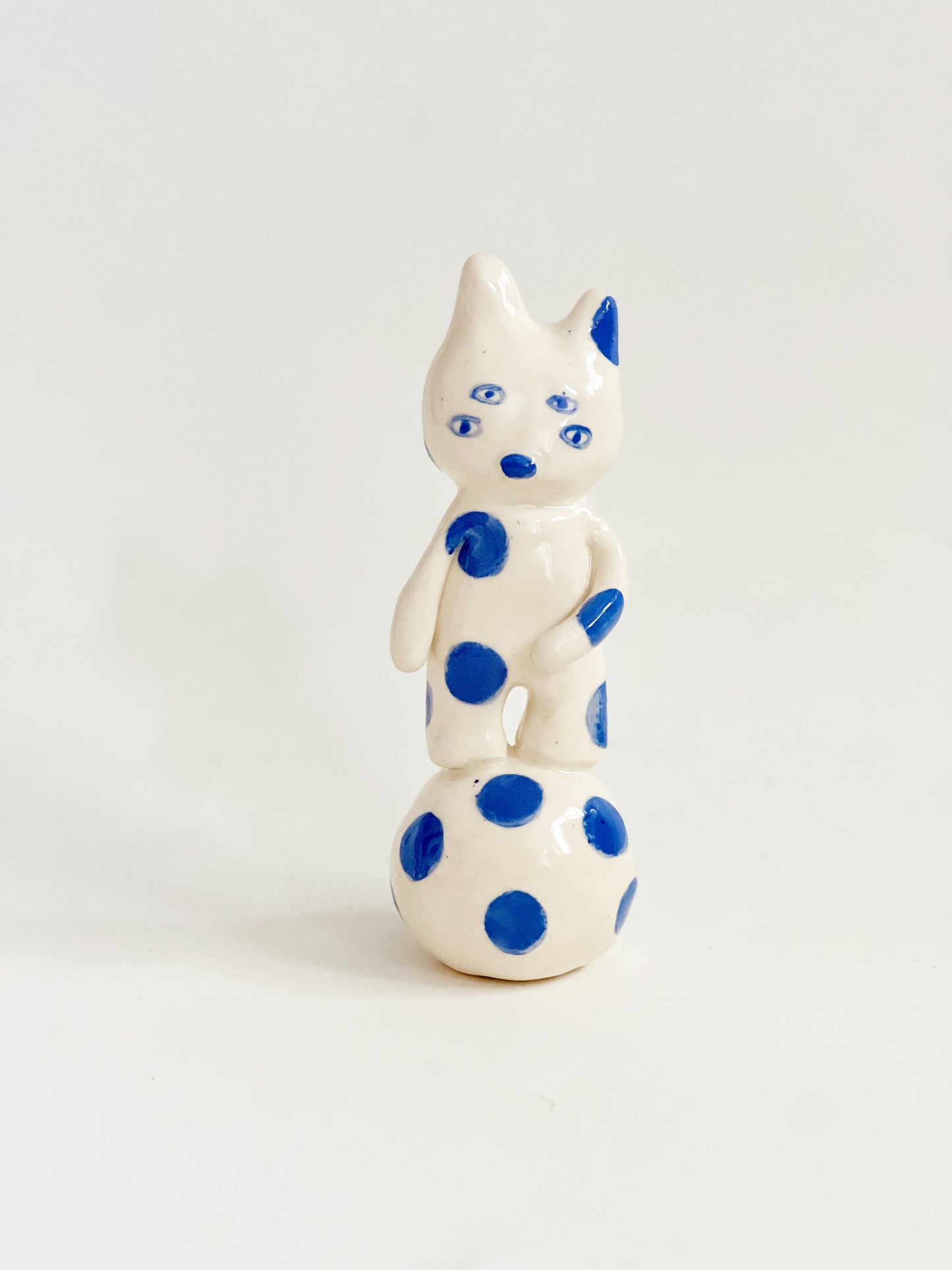 "Something Little" Project 02- Little Four eyes and friends Handmade and Hand-painted Ceramics Sculpture