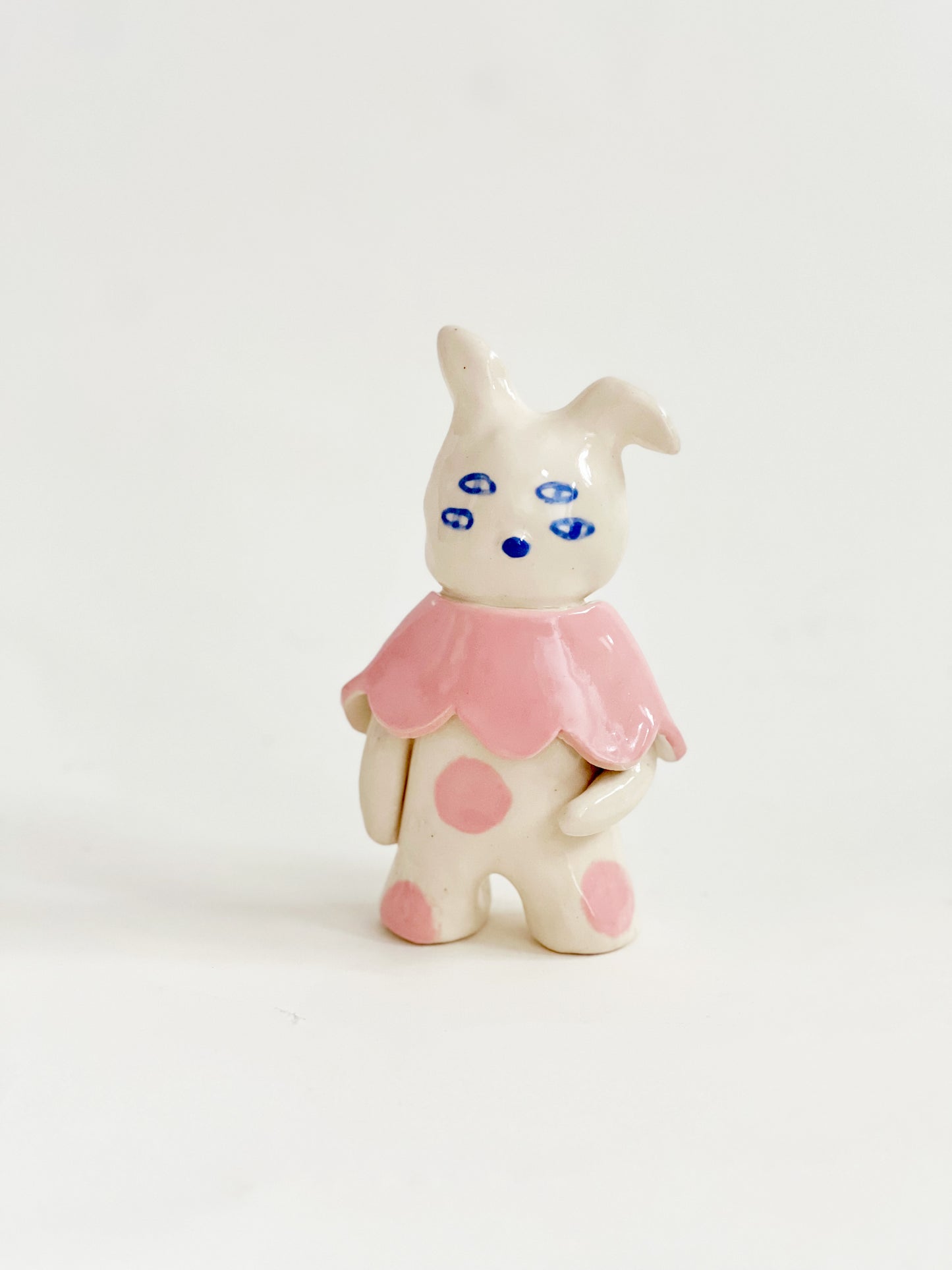 "Something Little" Project 02- Little Four eyes and friends Handmade and Hand-painted Ceramics Sculpture