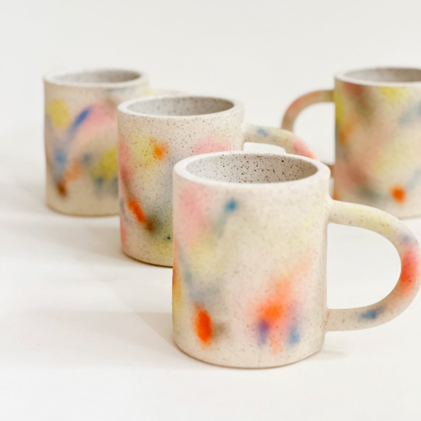 Large Soft Plant Handmade Ceramics Mug