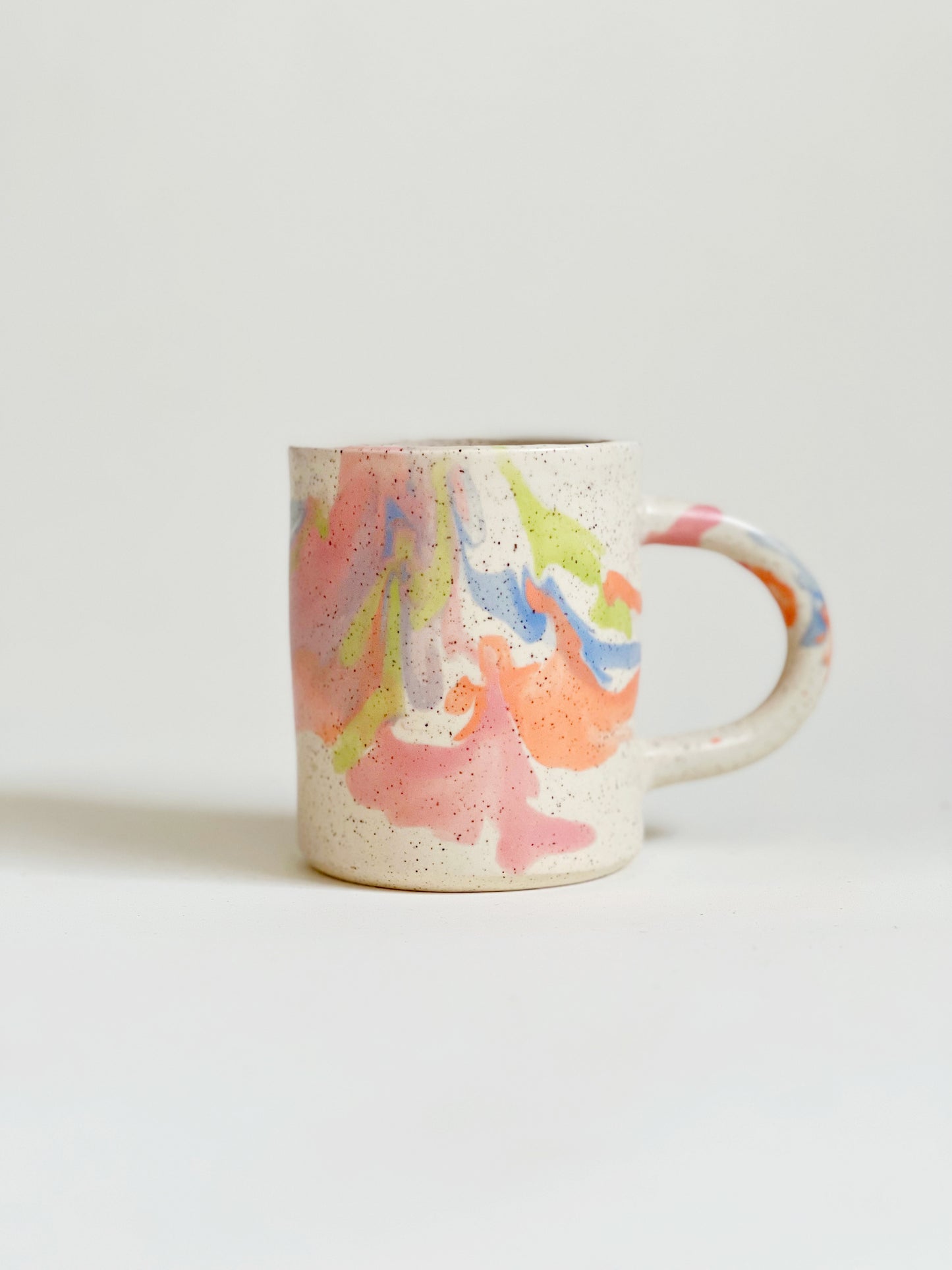 Large Matte Soft Clouds Handmade Ceramics Mug