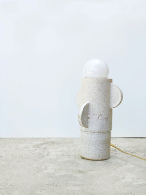 Matte White Cactus Table Lamp - Made to Order