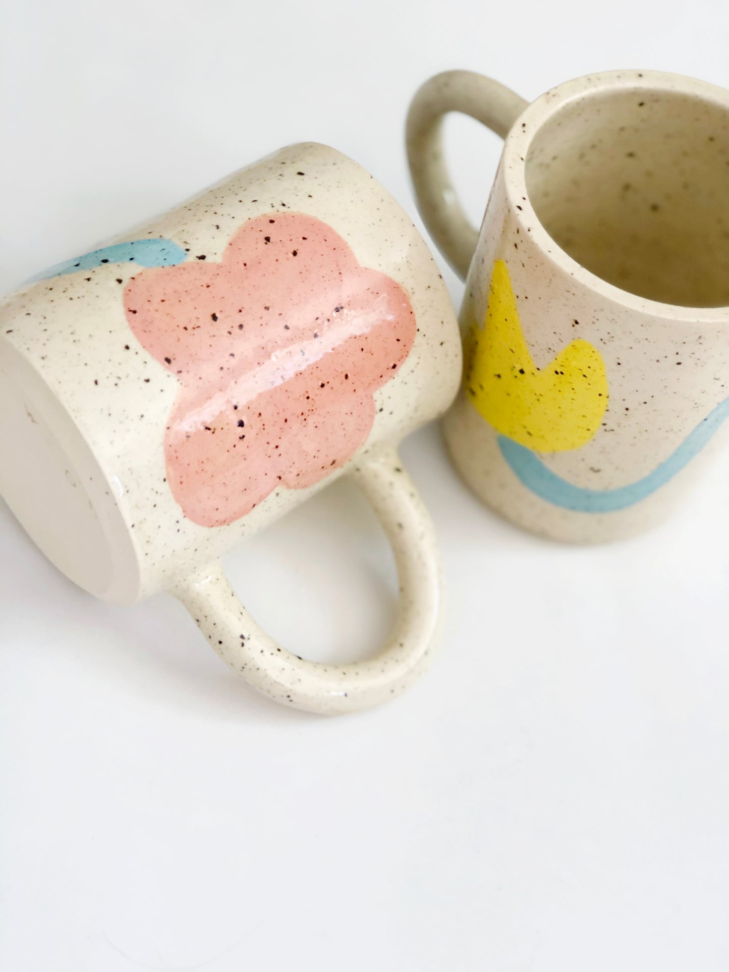 Large Squiggles Flower Mug