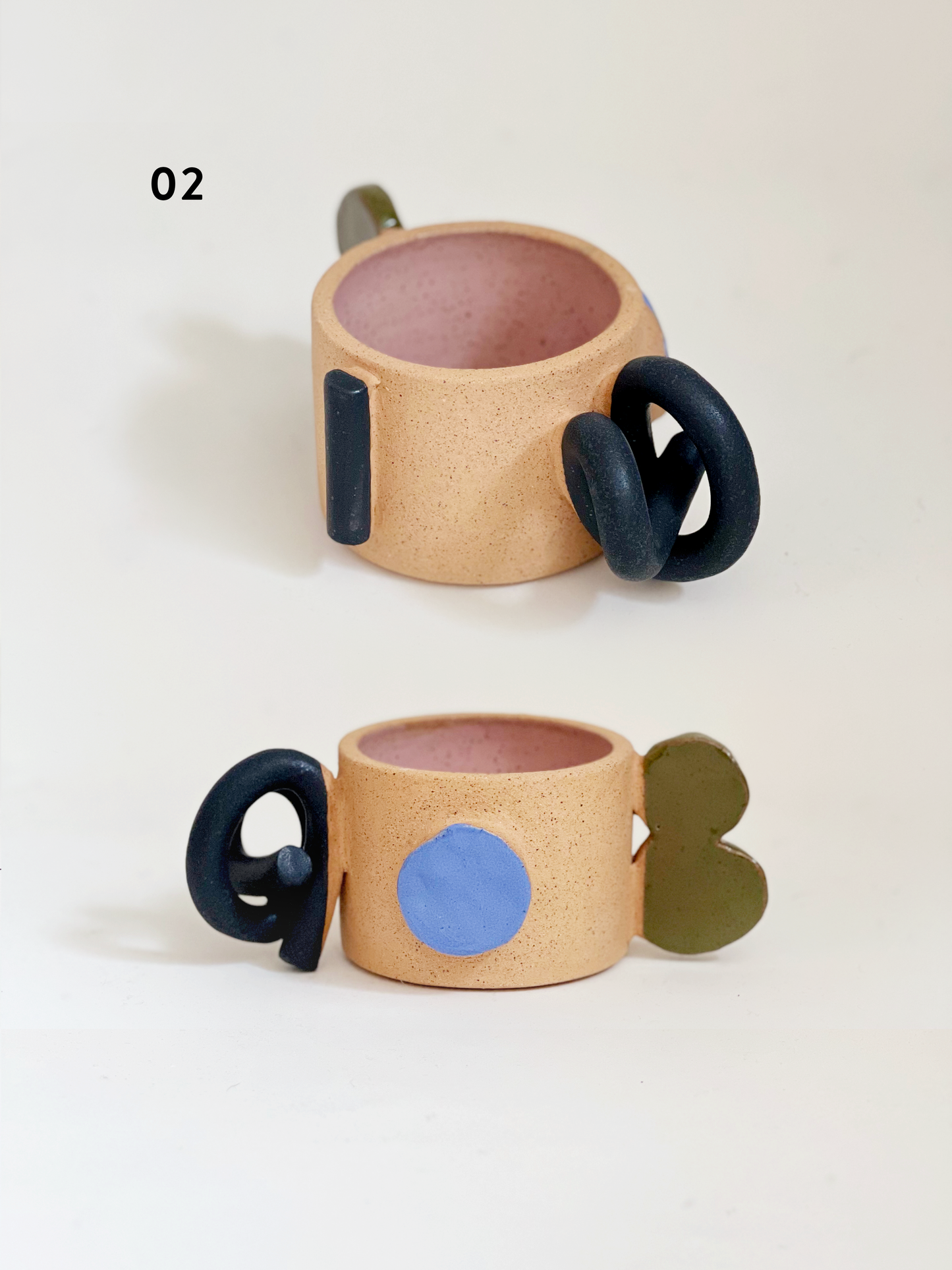COLOR PAUSE sculptural mugs and vessels