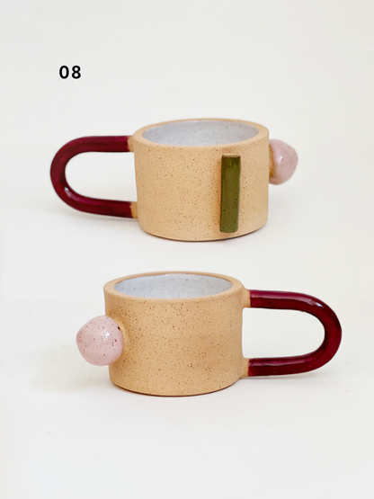 COLOR PAUSE sculptural mugs and vessels