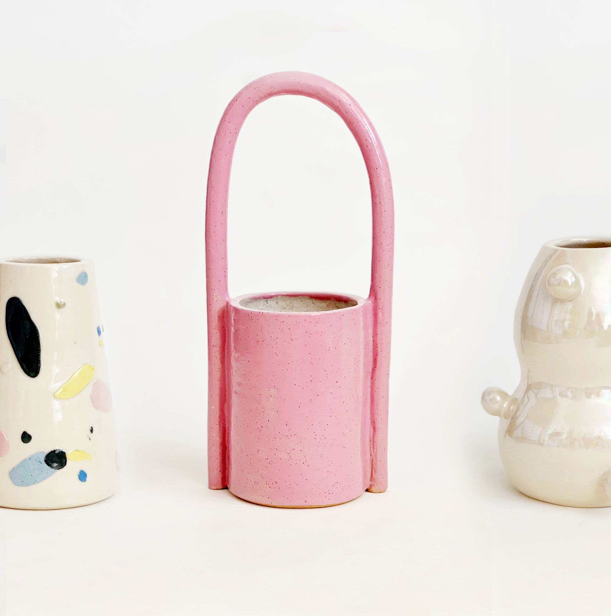 Pink Long Bucket Vase