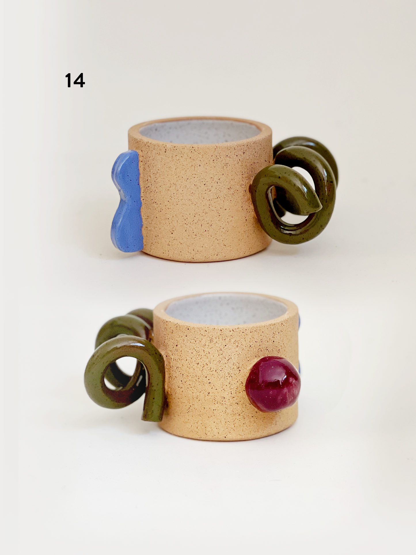COLOR PAUSE sculptural mugs and vessels