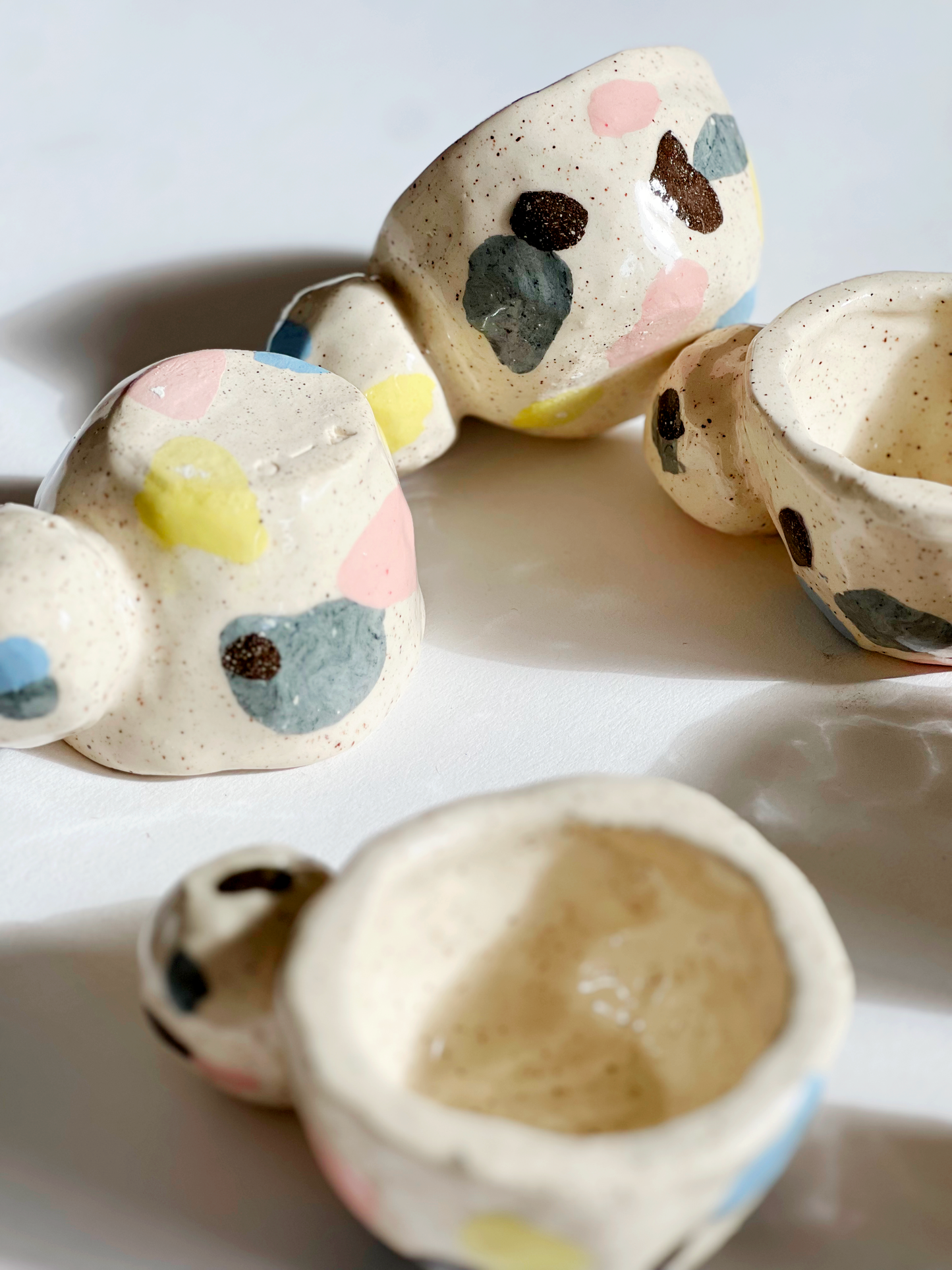 Handbuilt Fragments of a Dream Cups