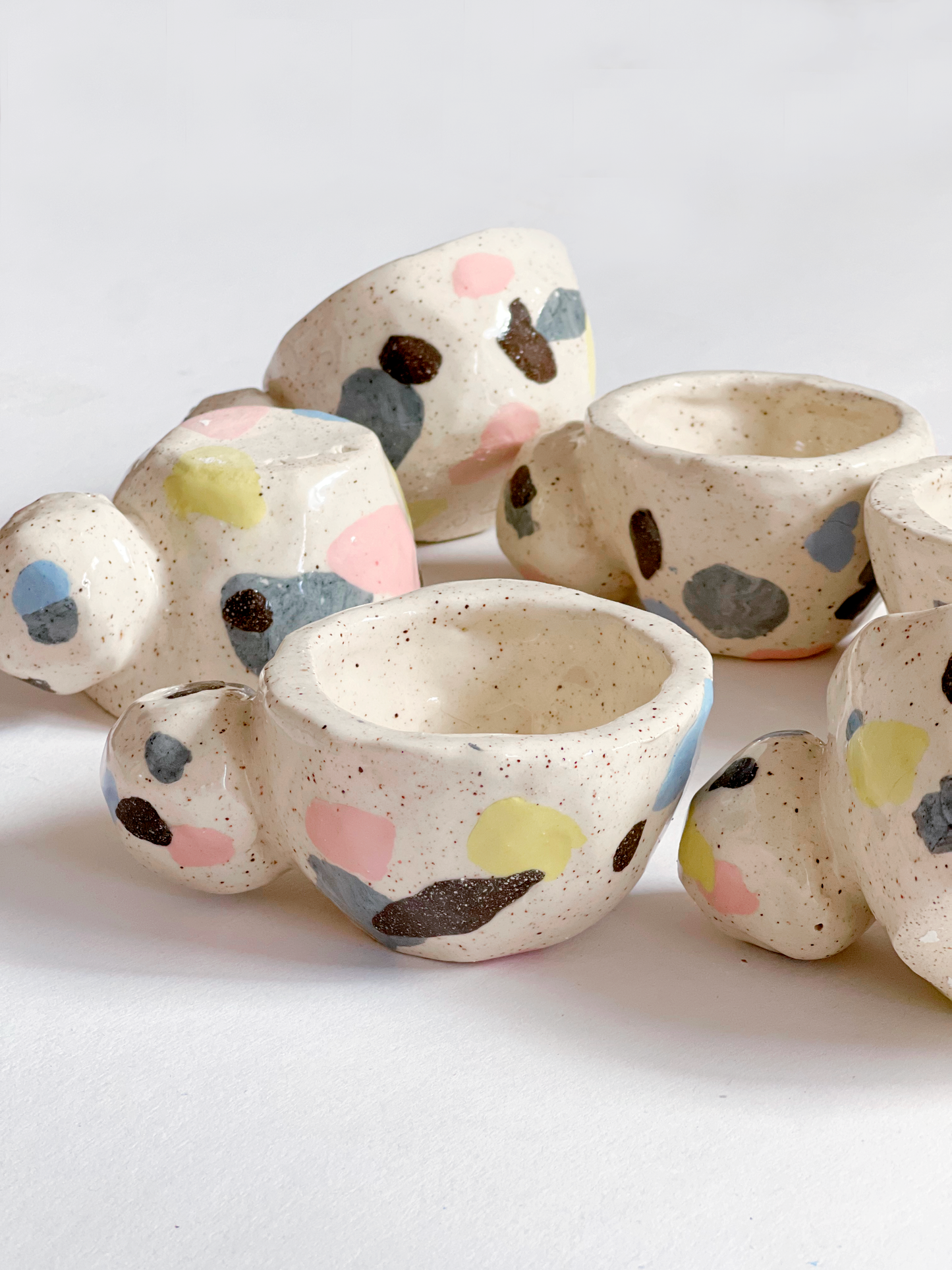 Handbuilt Fragments of a Dream Cups