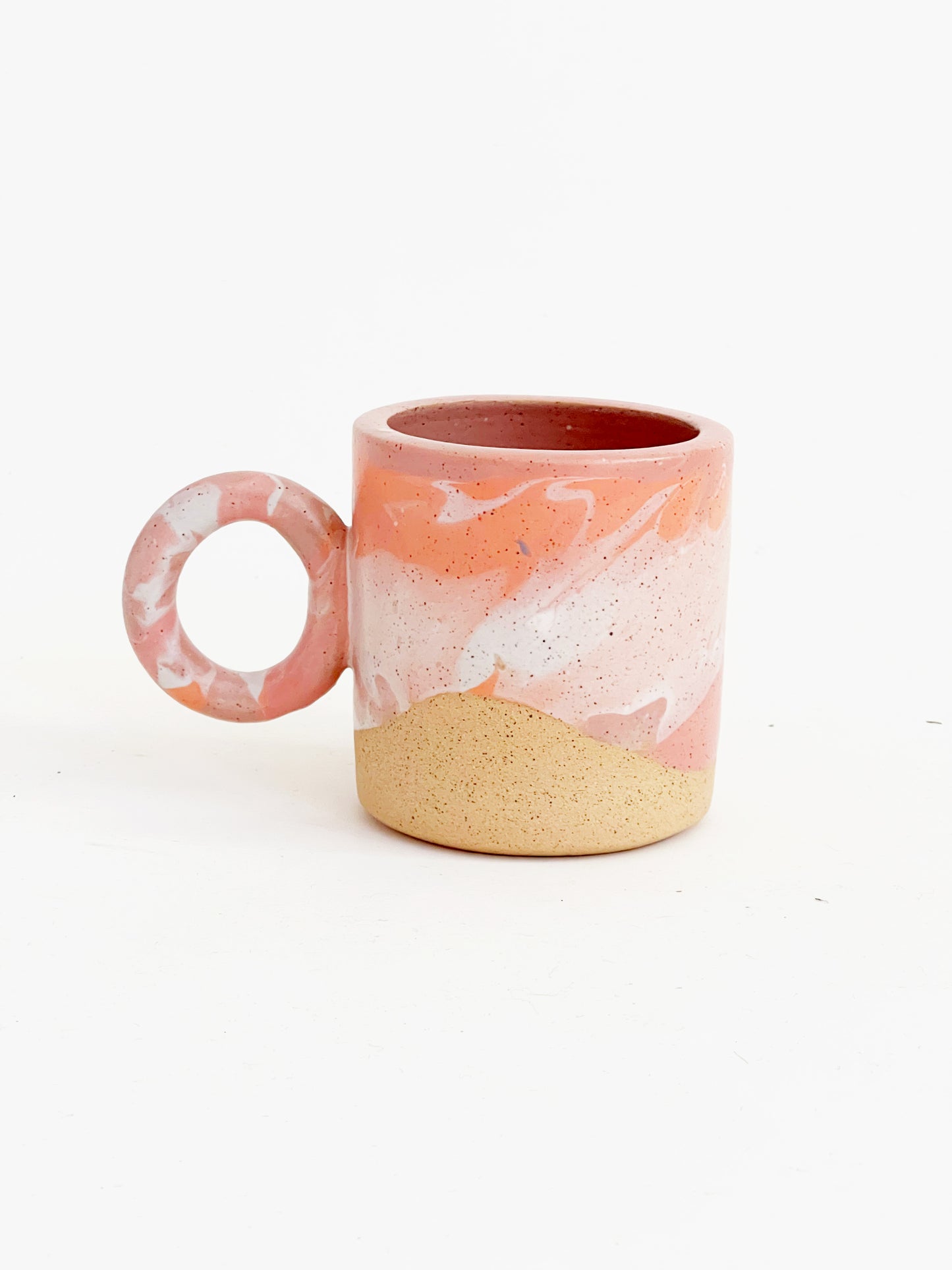 Cosmic! Marble 10oz Hand-painted and Handmade ceramics mug and plate