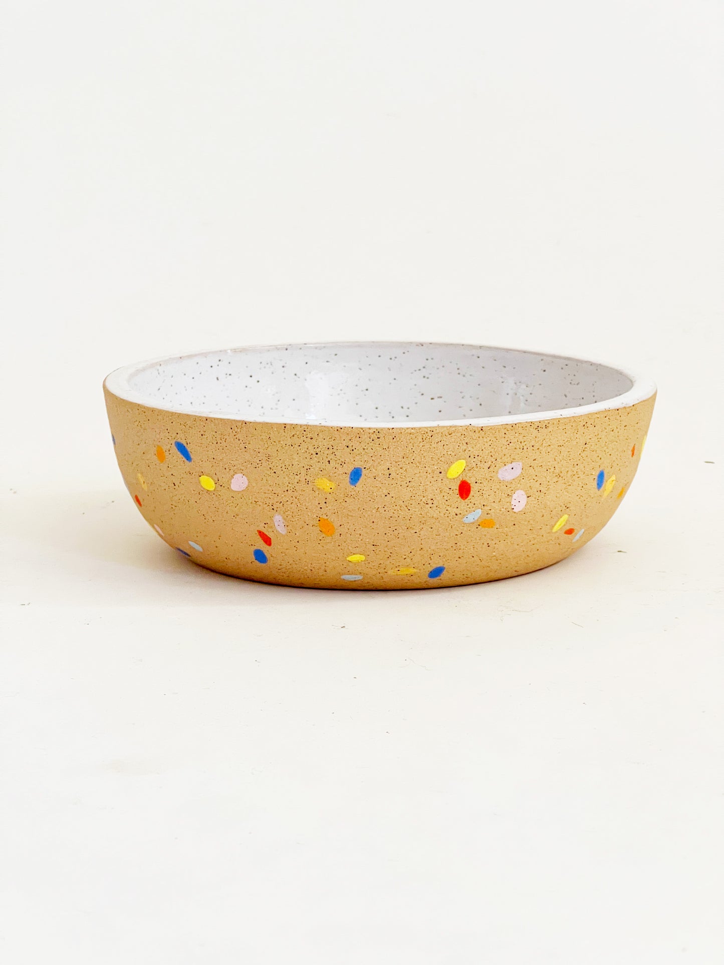 Hand-Painted Shallow Bowl and Plate