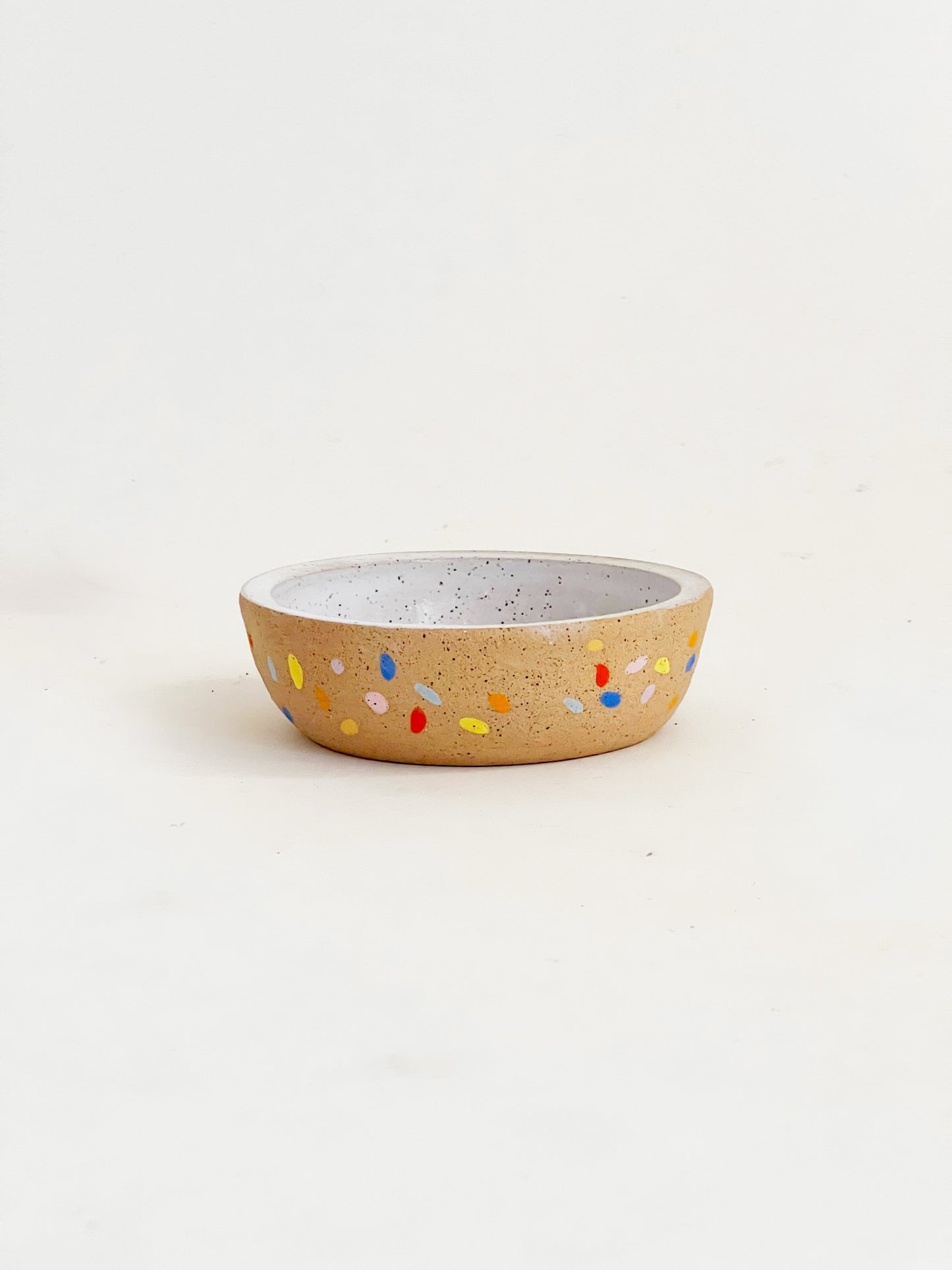 Hand-Painted Shallow Bowl and Plate