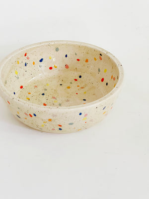 Hand-Painted Shallow Bowl and Plate