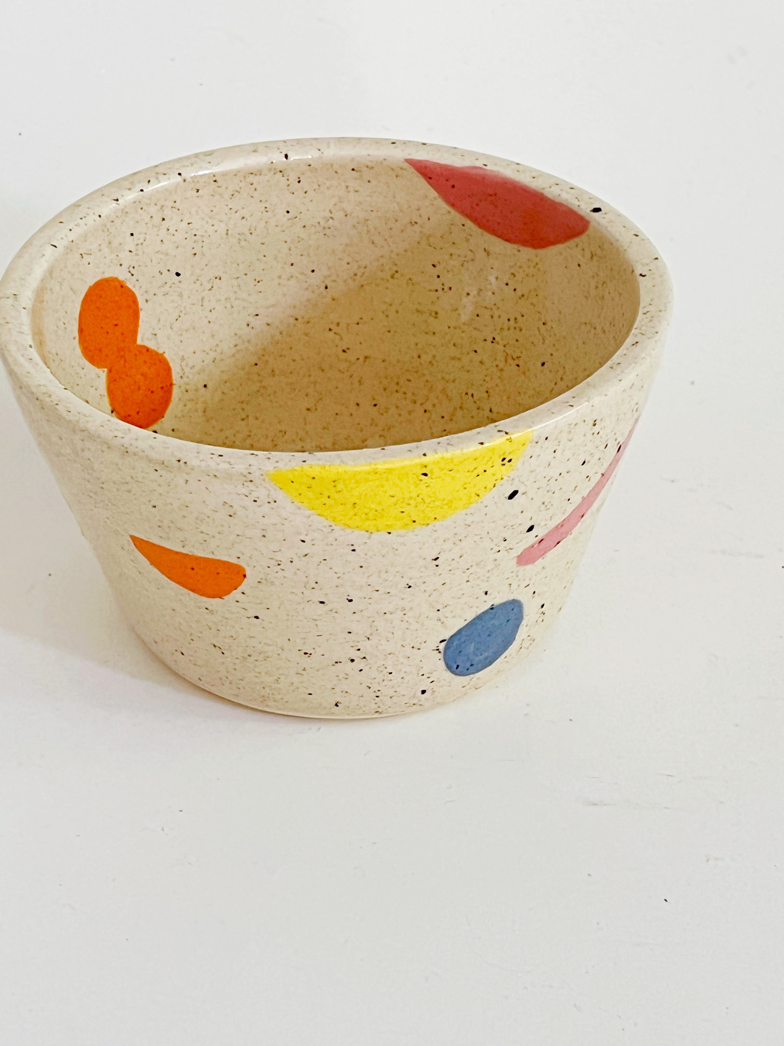 Hand-Painted Shallow Bowl and Plate