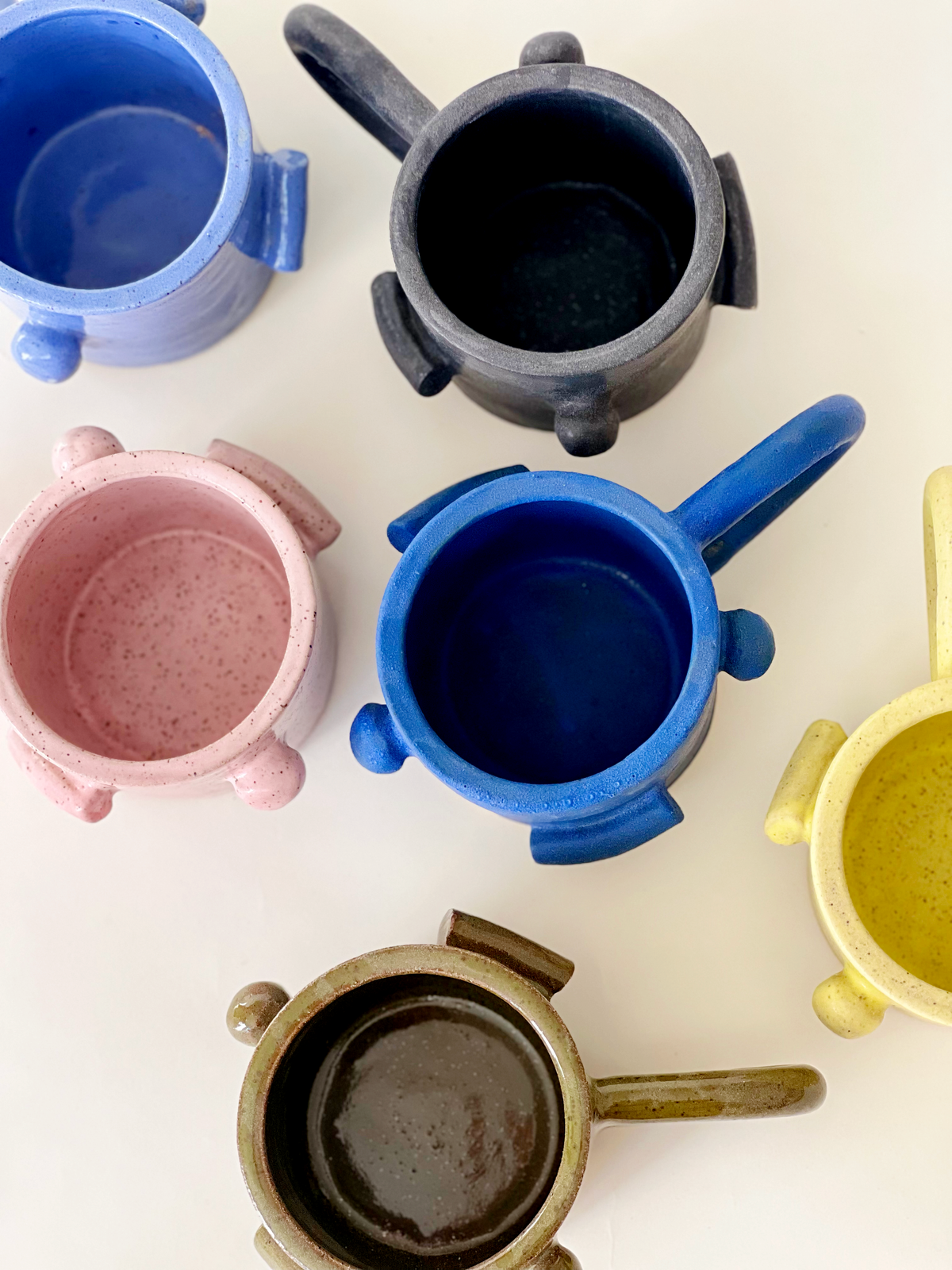 Wide Shapes in colors  Handmade Mug