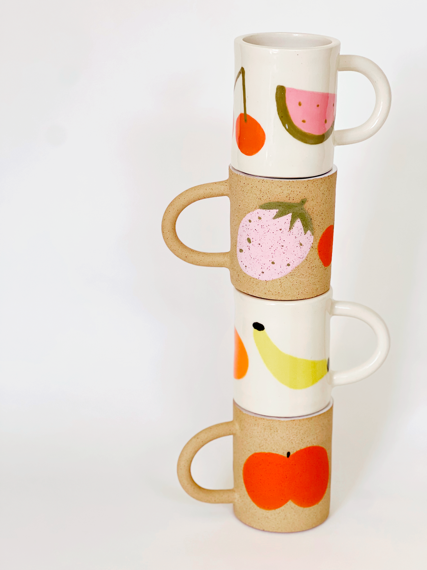 Large Fruits Handmade Ceramic Mug