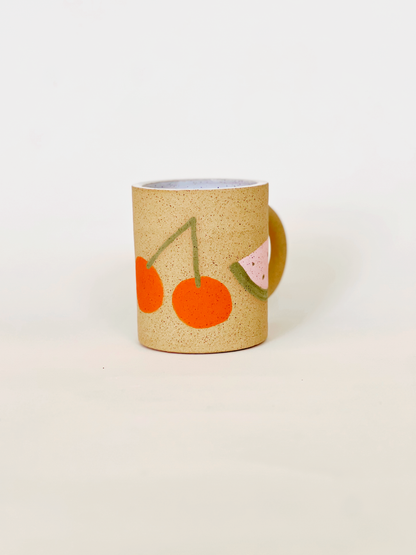 Large Fruits Handmade Ceramic Mug