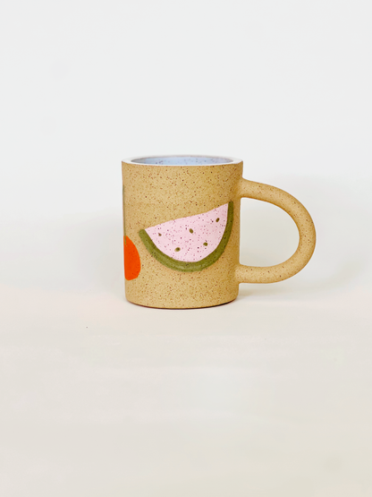 Large Fruits Handmade Ceramic Mug