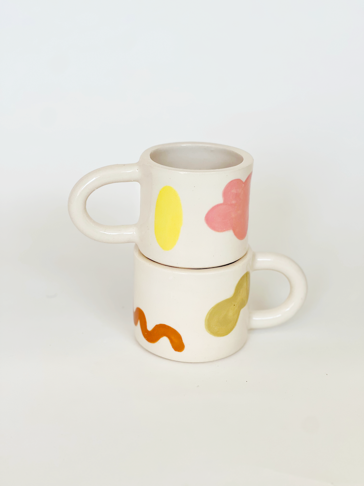 Small Dreamy Landscape Handmade and Handpainted Ceramics Mug