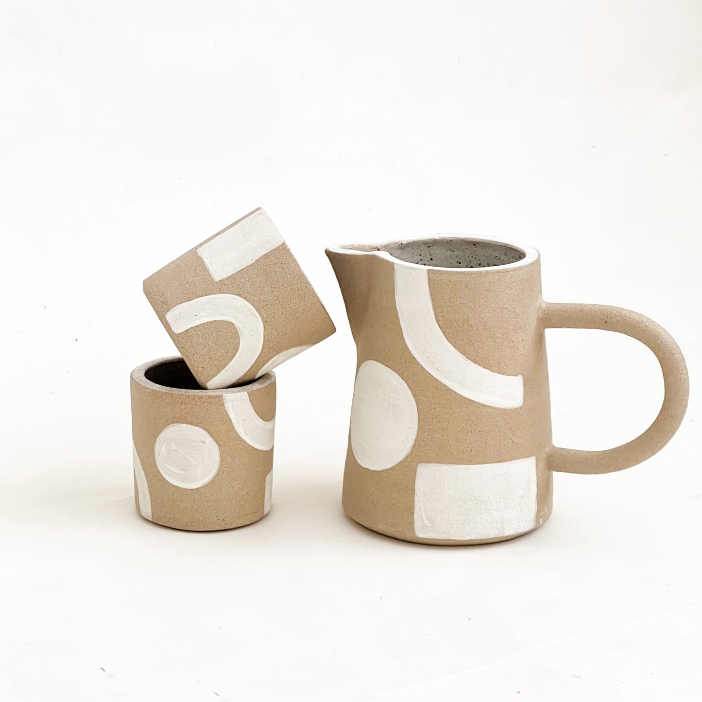 Balanced and Flow White Pitcher Set