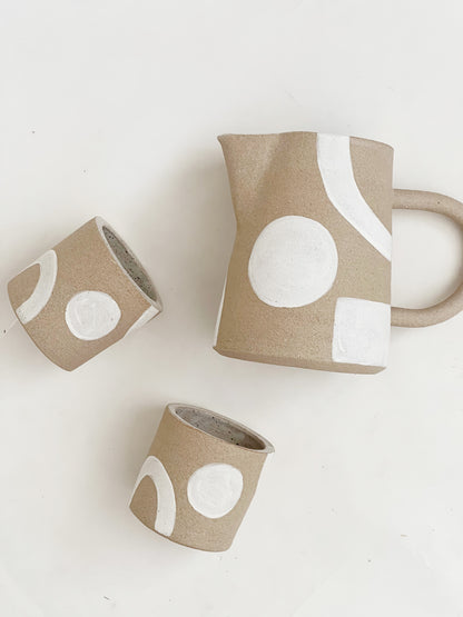 Balanced and Flow White Pitcher Set