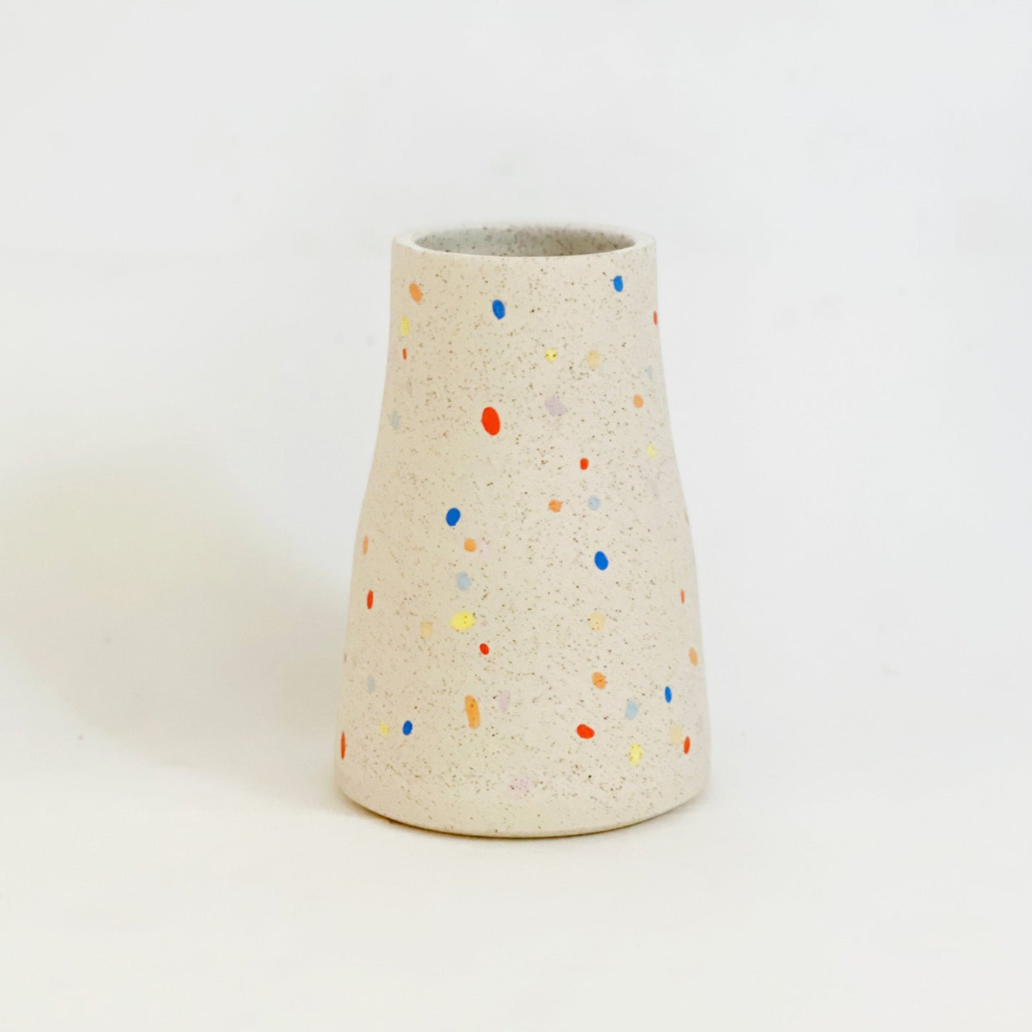 Sprinkles over White Speckles Vase