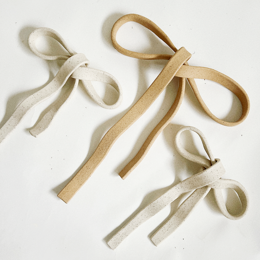 Clay Object 101 -  Soft Rows Handmade Ceramics Wall Hanging