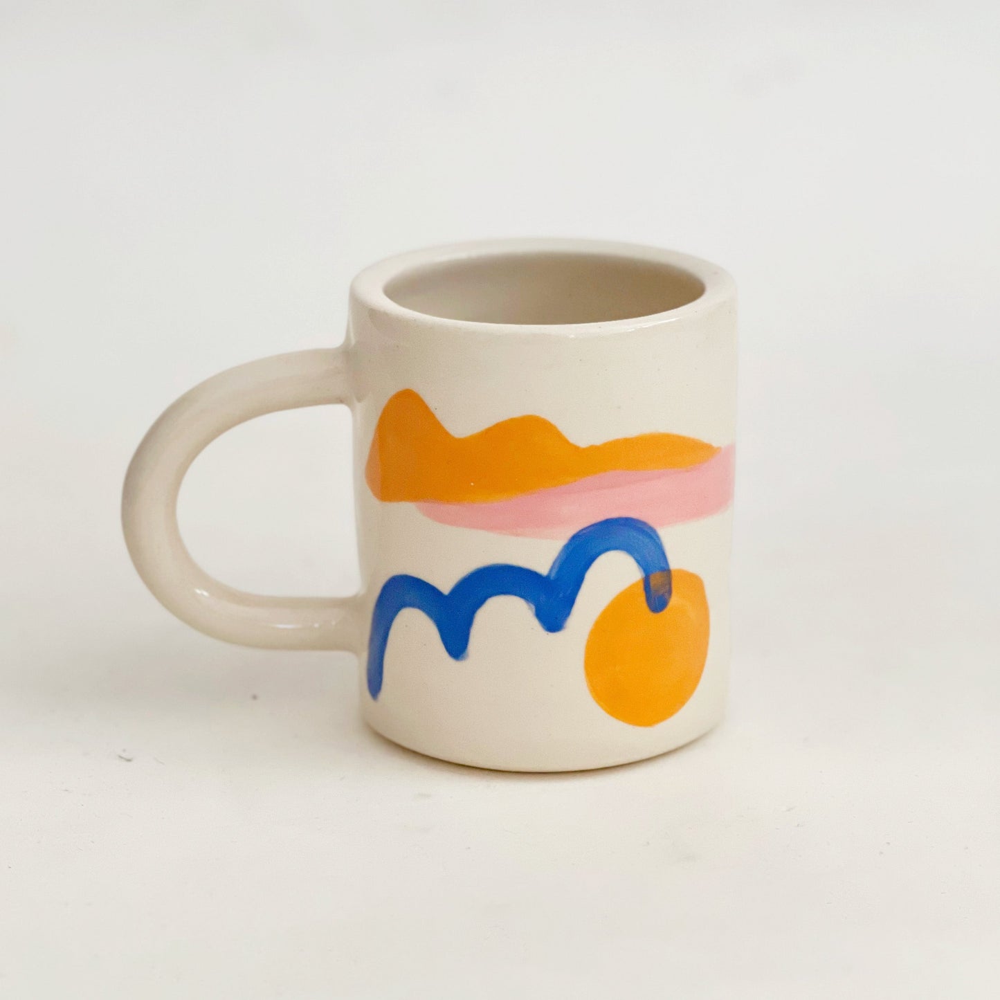 Large Nature and Sea Handmade Ceramic Mug