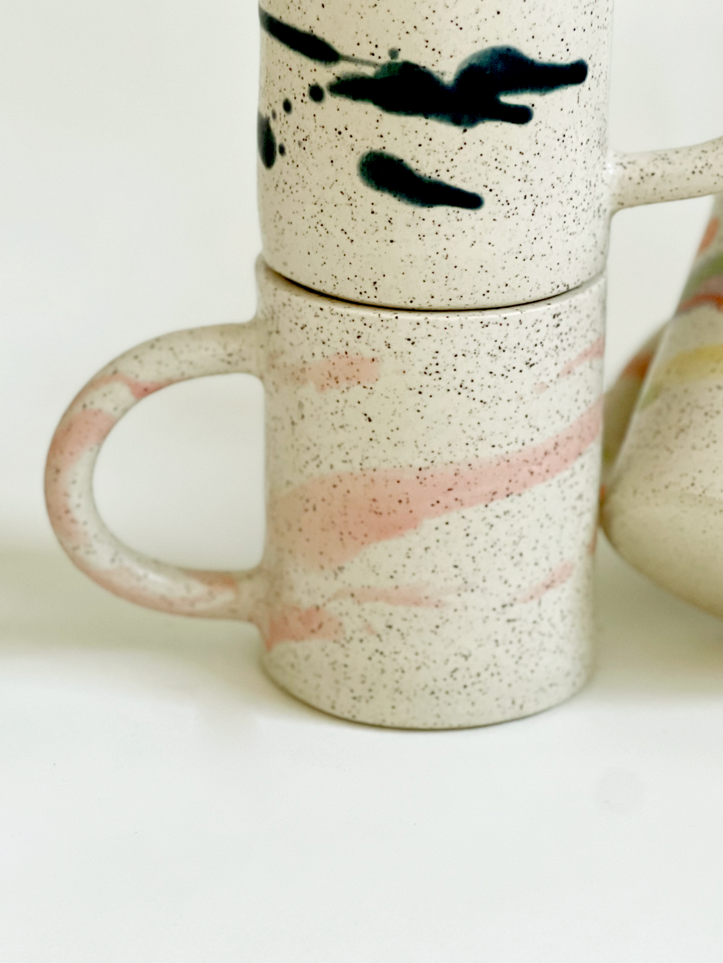 Large Matte Soft Clouds Handmade Ceramics Mug