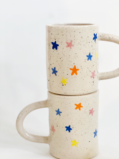 Large Stars Handmade Ceramic Mug