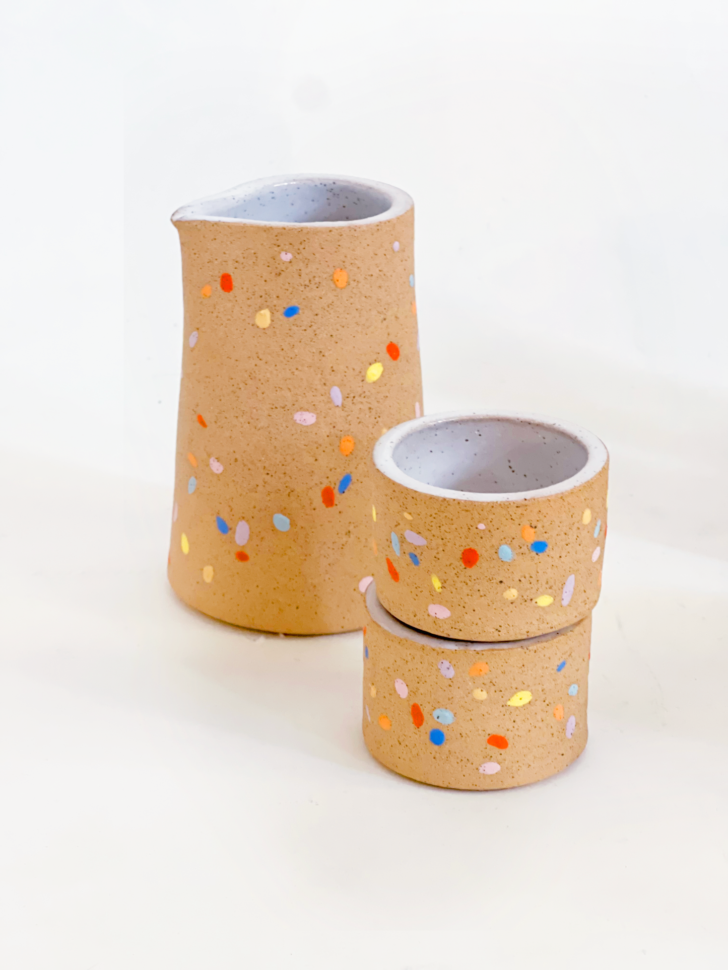 Sprinkles Speckled Tea/ Sake and Cups Set