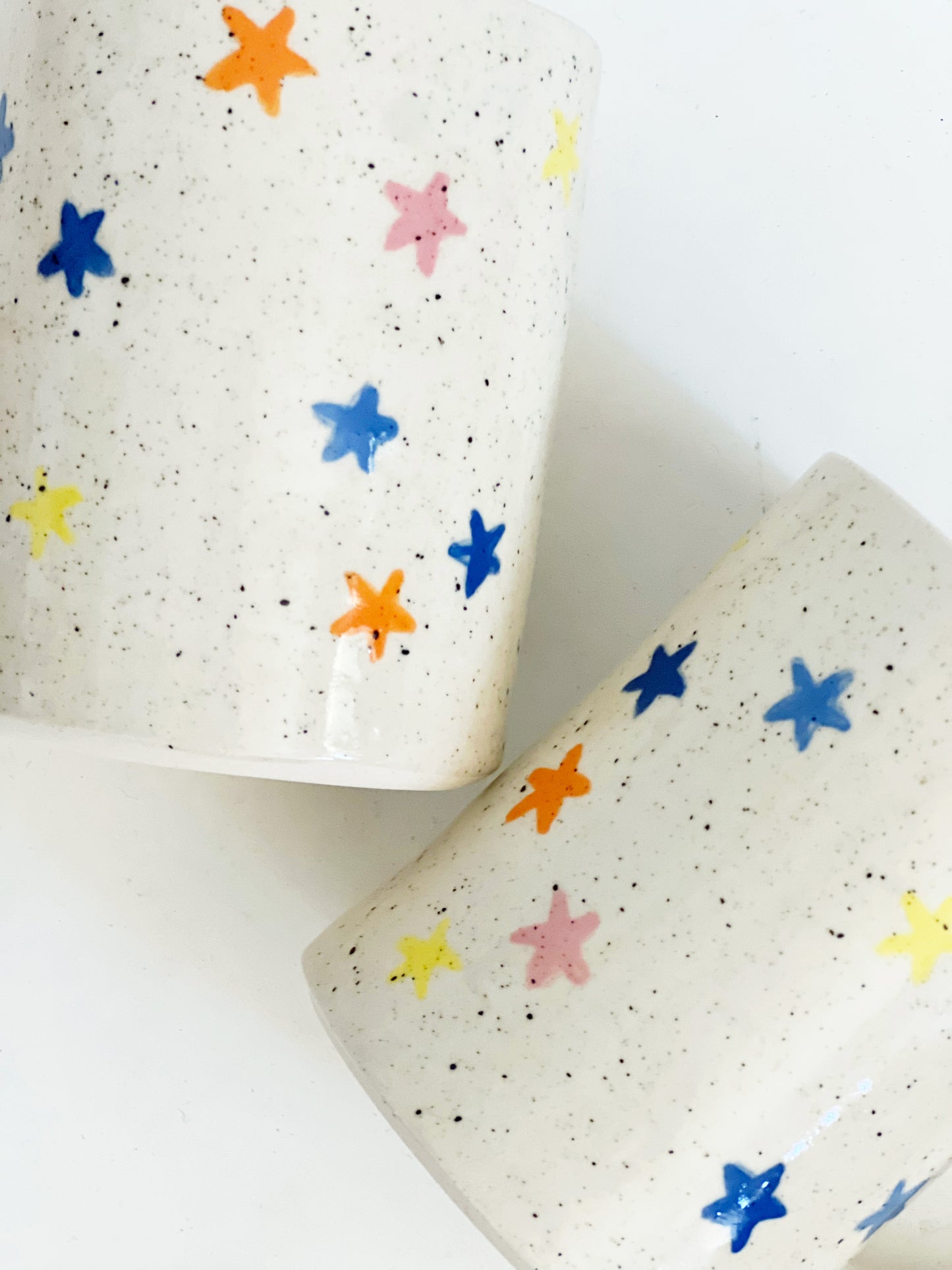 Large Stars Handmade Ceramic Mug