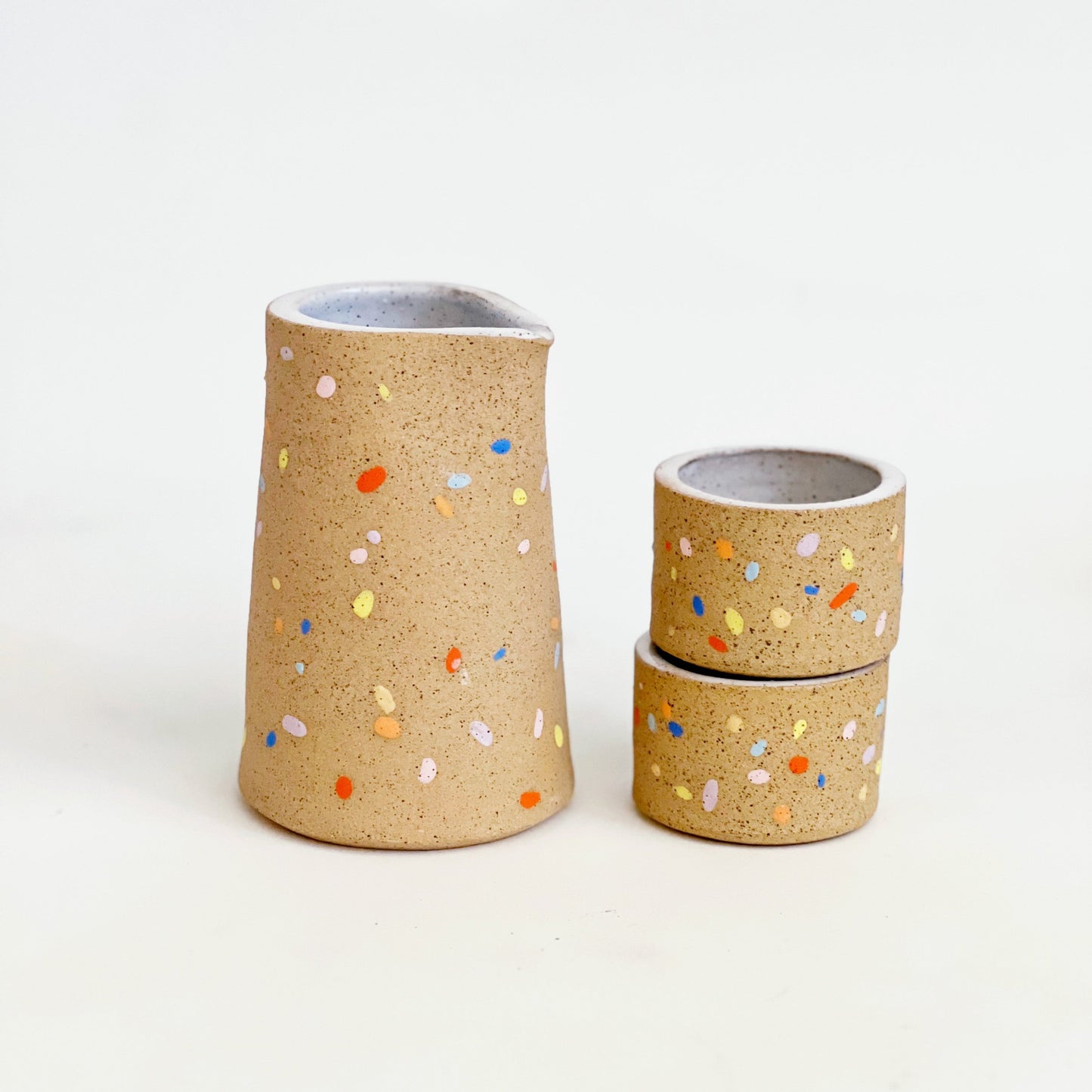 Sprinkles Speckled Tea/ Sake and Cups Set