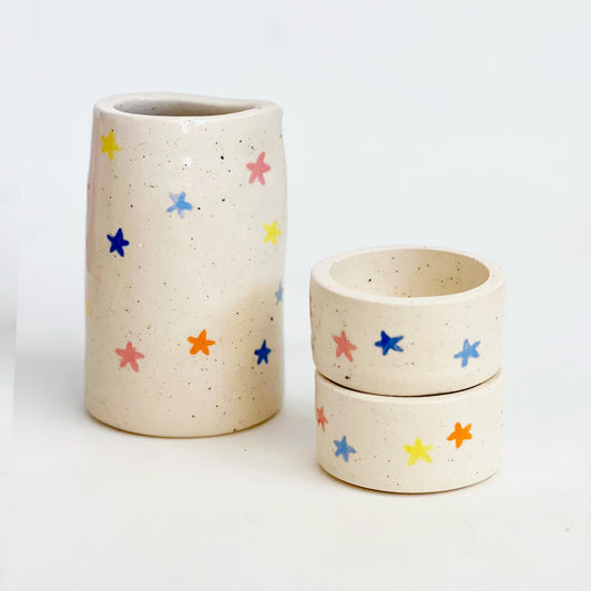 Stars Sprinkles Tea/ Sake and Cups Set