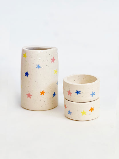 Stars Sprinkles Tea/ Sake and Cups Set