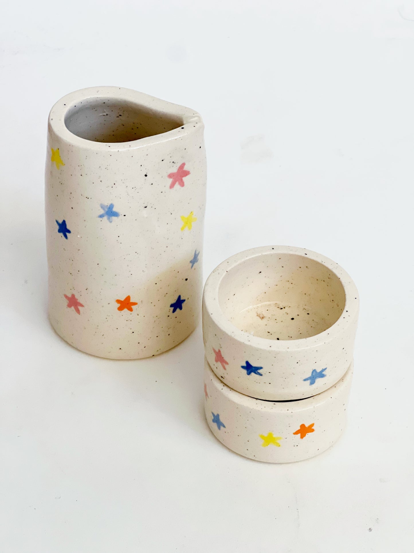 Stars Sprinkles Tea/ Sake and Cups Set