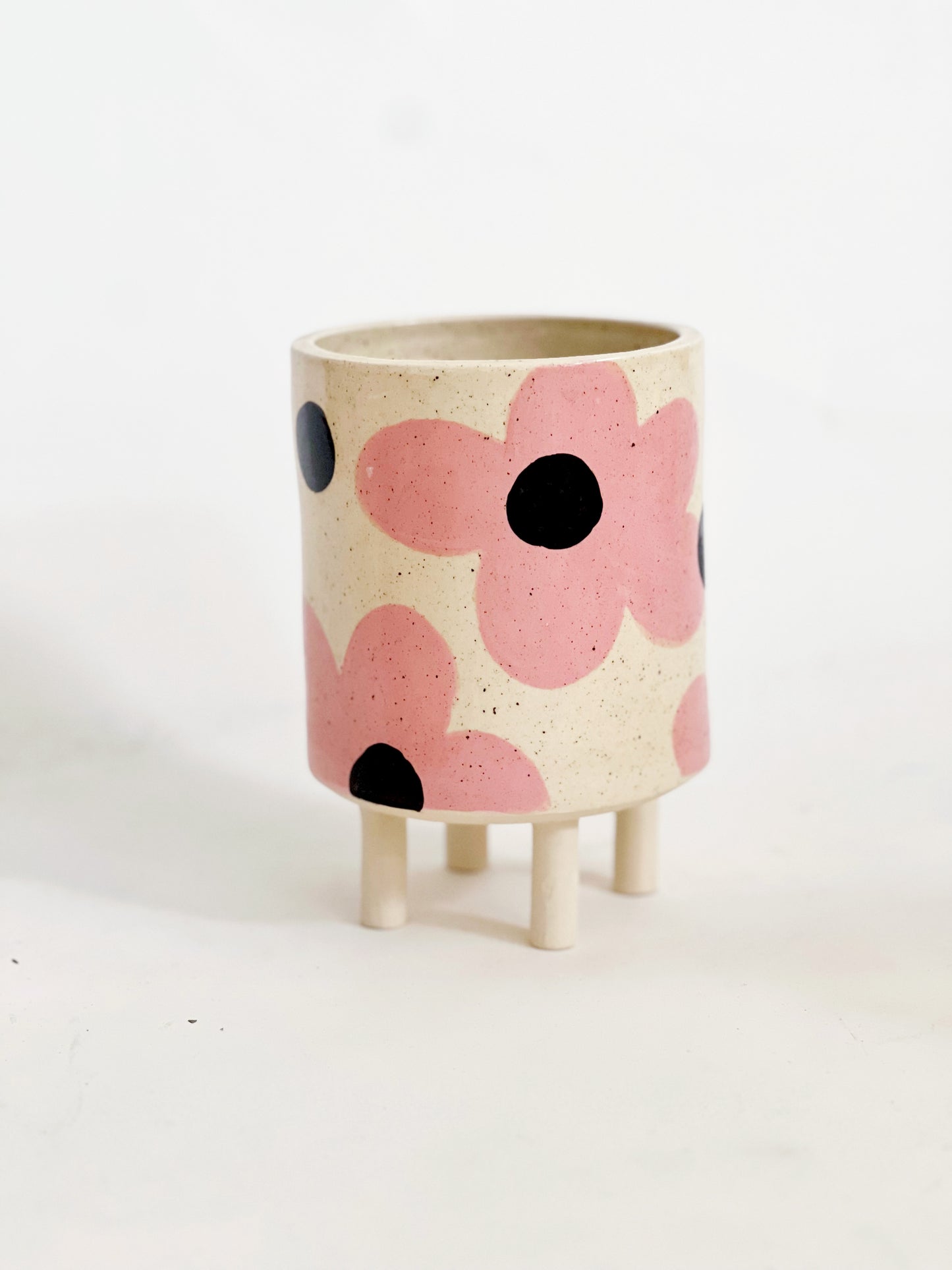 Hand Painted Planter with Legs