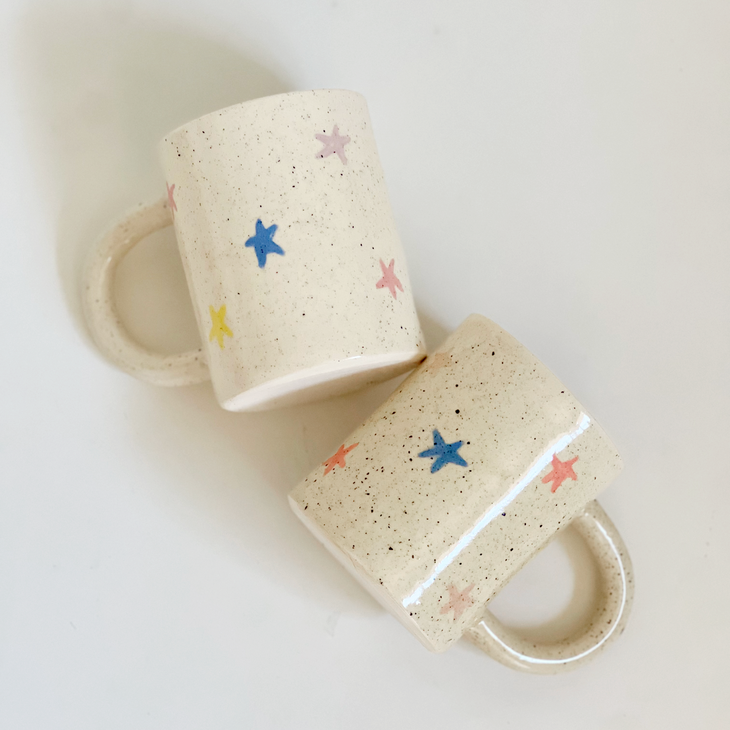 Large Stars Handmade Ceramic Mug