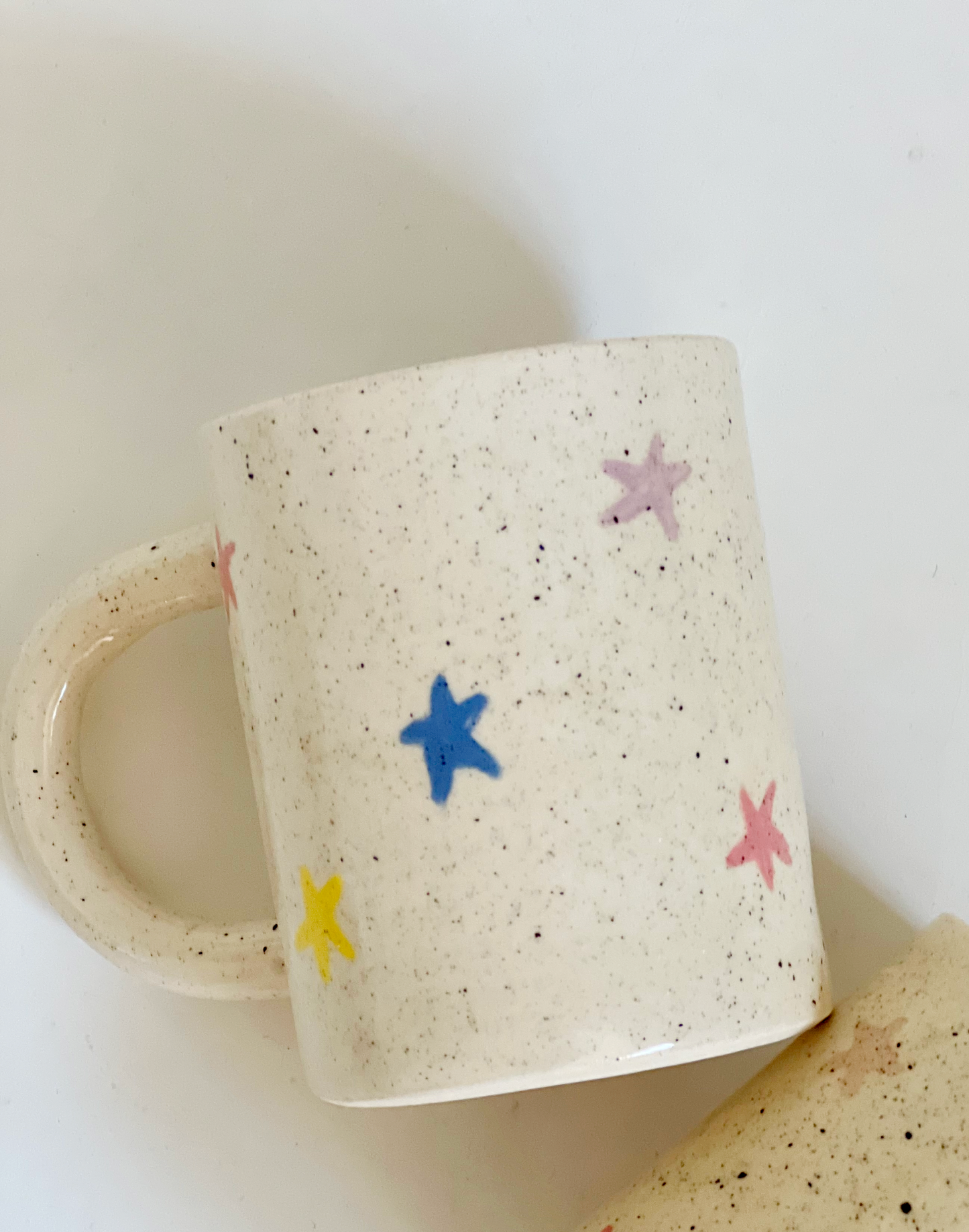 Large Stars Handmade Ceramic Mug