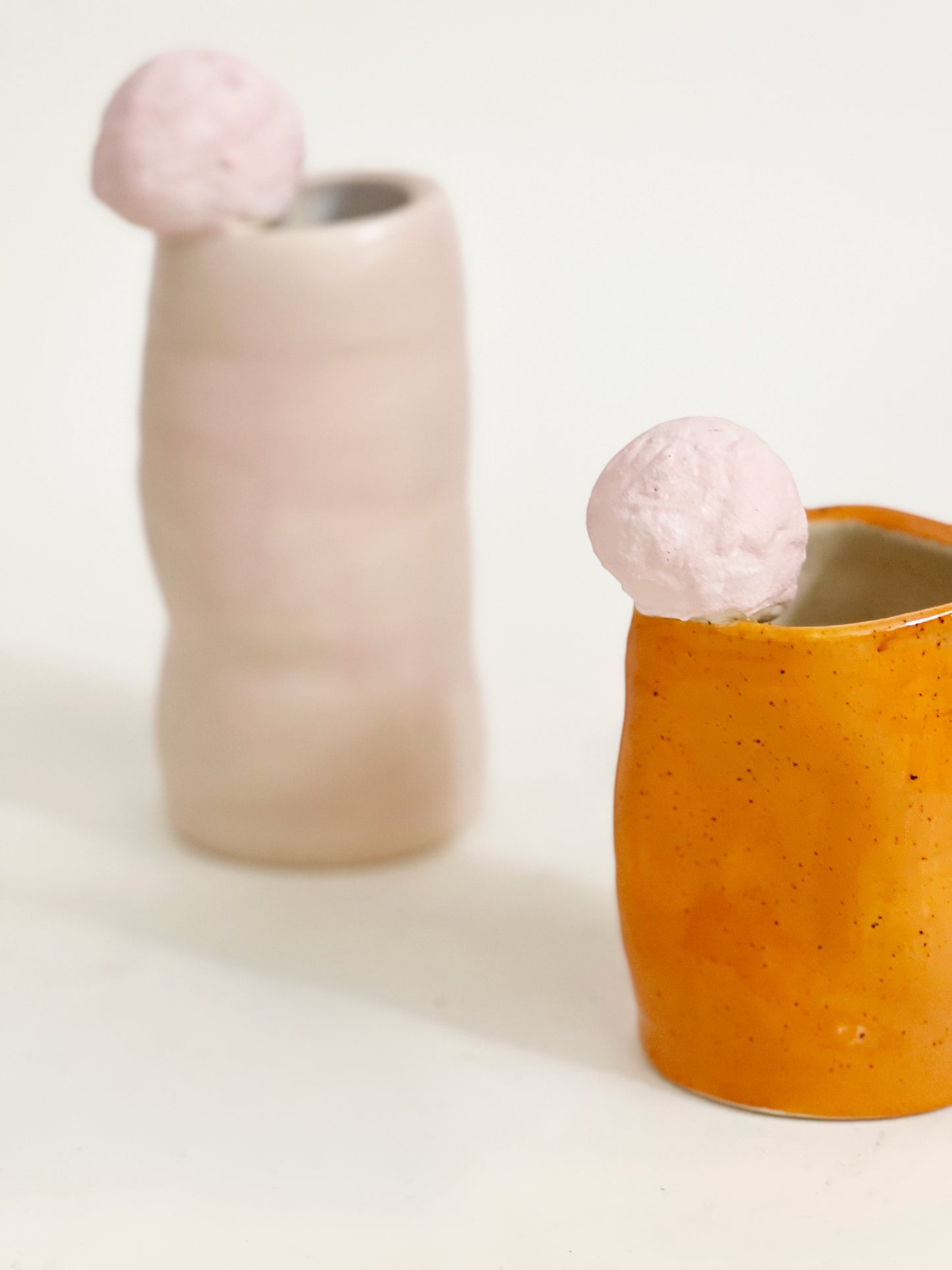 Textured and Form Handmade and Hand-painted Ceramics Mug and small Vase Collection