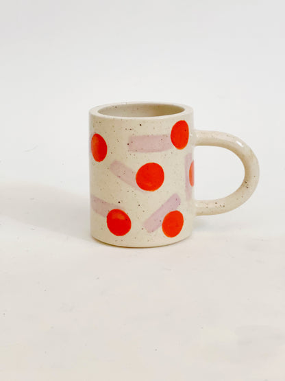 Large Dash and Dot Handmade Ceramic Mug