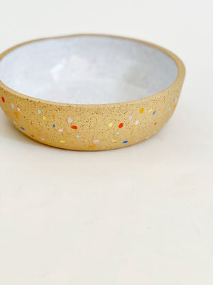 7.5" Hand-Painted Shallow Bowl
