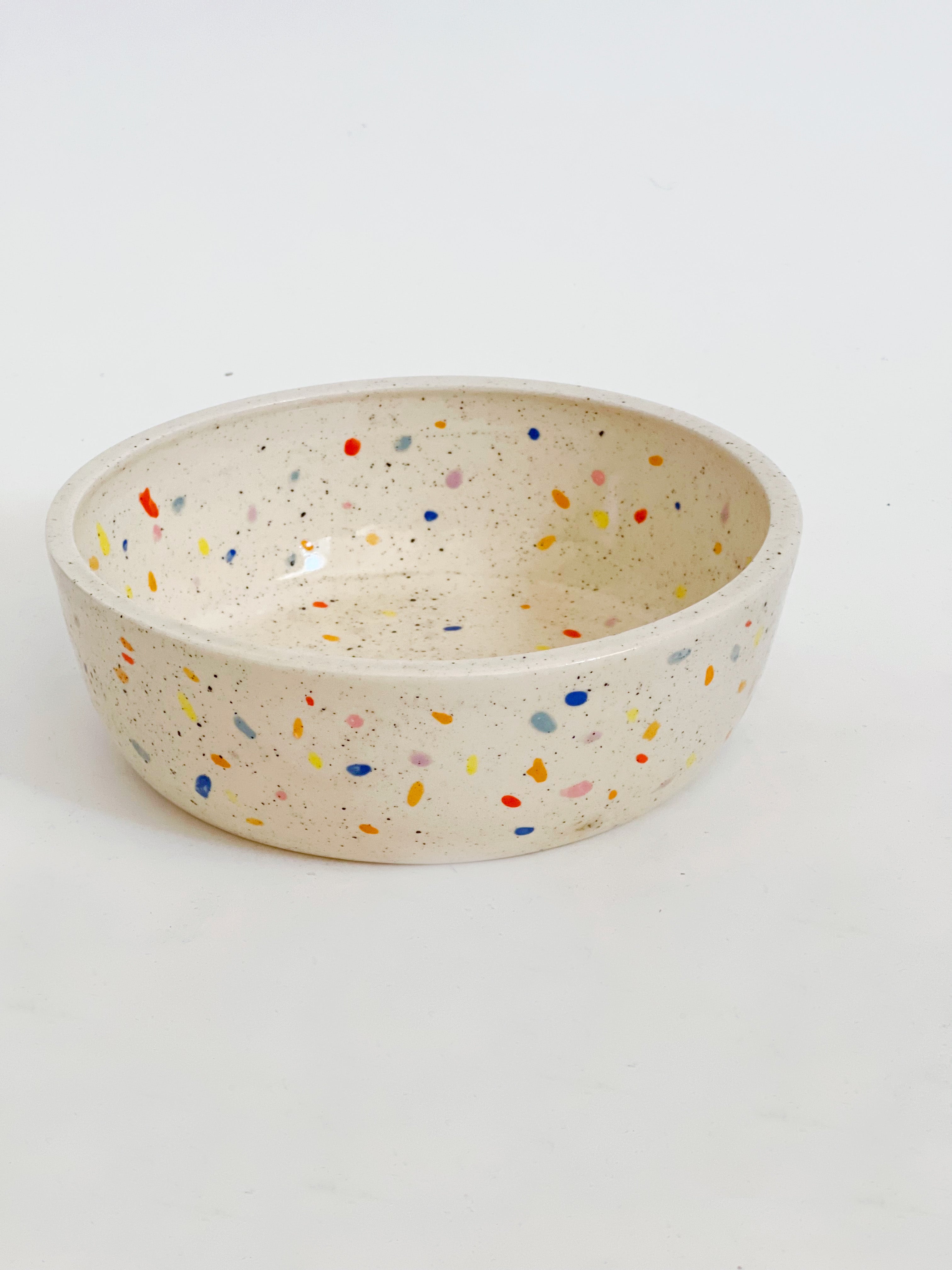 7.5" Hand-Painted Shallow Bowl