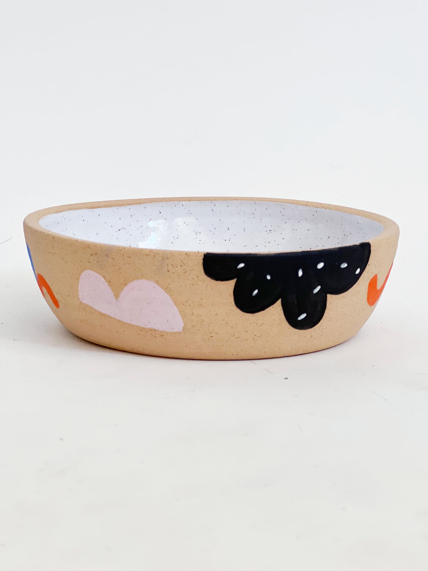 7.5" Hand-Painted Shallow Bowl